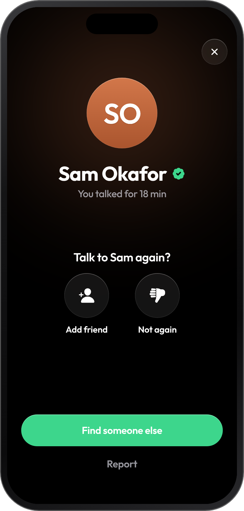 SameDrive call ended